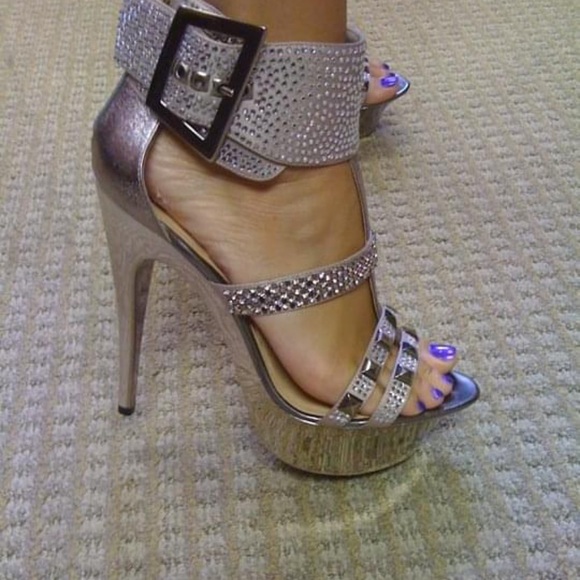 Jessica Simpson rose/lavender metallic Zinah platform - Picture 11 of 16